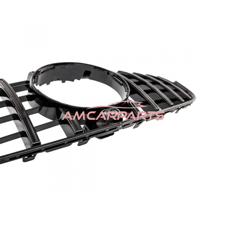 Upgrade Design Kühlergrill / Sportgrill für Mercedes Benz E-Klasse C207 / A207 Facelift 13-16 Hochglanz schwarz
