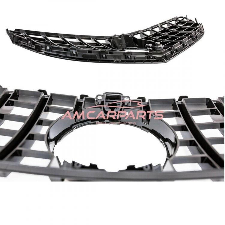 Upgrade Design Kühlergrill / Sportgrill für Mercedes Benz E-Klasse C207 / A207 Facelift 13-16 Hochglanz schwarz