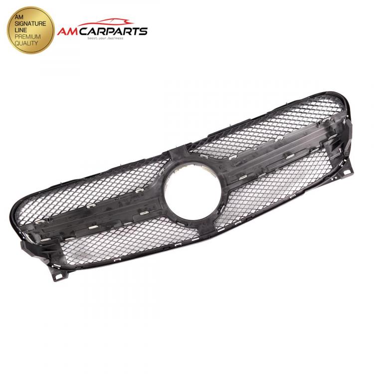 Upgrade Design Kühlergrill / Sportgrill für Mercedes GLA-Klasse (X156) 13-16 Matt schwarz / Matt silber
