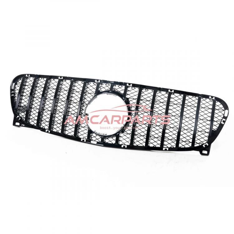 Preview: Upgrade Design Kühlergrill / Sportgrill für Mercedes GLA-Klasse (X156) 13-16 Hochglanz schwarz