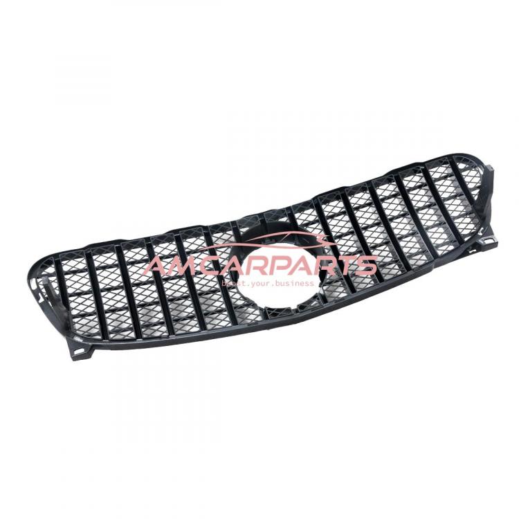 Upgrade Design Kühlergrill / Sportgrill für Mercedes GLA-Klasse (X156) 13-16 Hochglanz schwarz