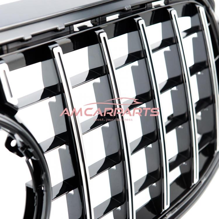 Preview: Upgrade Design Kühlergrill / Sportgrill für Mercedes GLB (X247) 19+ Hochglanz schwarz / chrom