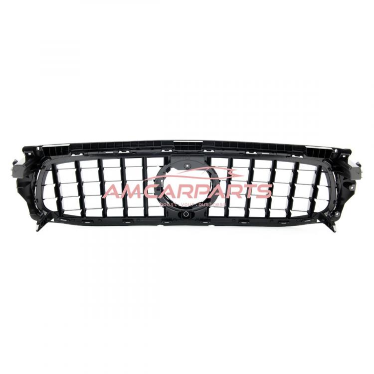 Upgrade Design Kühlergrill / Sportgrill für Mercedes GLB (X247) 19+ Hochglanz schwarz / chrom