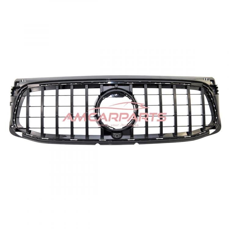 Preview: Upgrade Design Kühlergrill / Sportgrill für Mercedes GLB (X247) 19+ Hochglanz schwarz