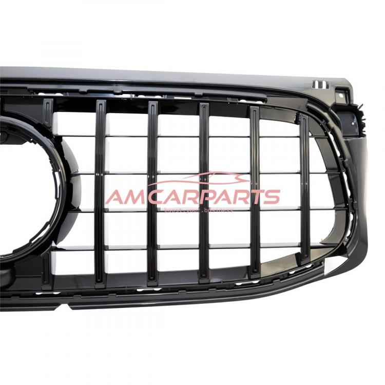 Preview: Upgrade Design Kühlergrill / Sportgrill für Mercedes GLB (X247) 19+ Hochglanz schwarz