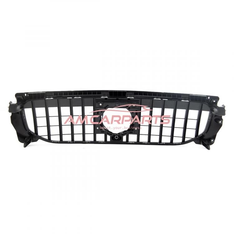 Upgrade Design Kühlergrill / Sportgrill für Mercedes GLB (X247) 19+ Hochglanz schwarz / chrom