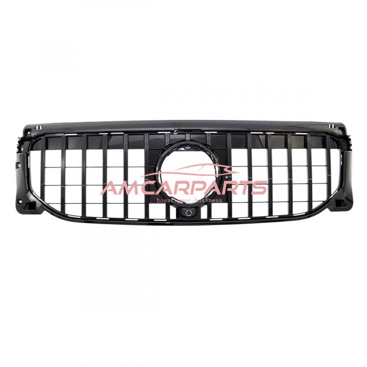 Preview: Upgrade Design Kühlergrill / Sportgrill für Mercedes GLB (X247) 19+ Hochglanz schwarz
