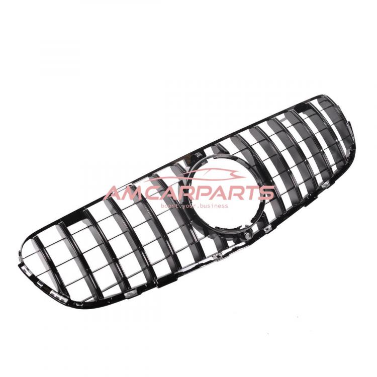 Preview: Upgrade Design Kühlergrill / Sportgrill für Mercedes GLC (X253) / GLC (C253) Vor-Facelift 15-19 Hochglanz schwarz