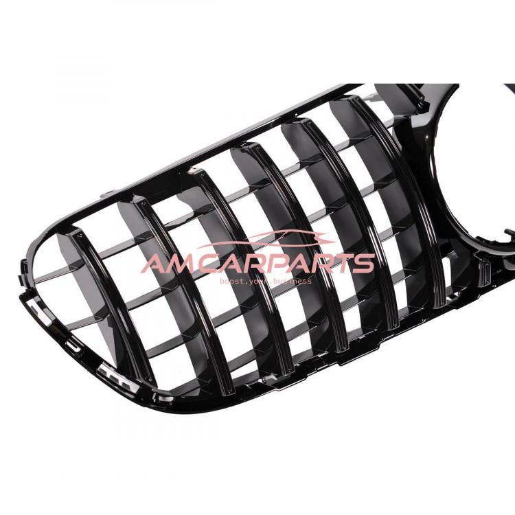 Preview: Upgrade Design Kühlergrill / Sportgrill für Mercedes GLC (X253) / GLC (C253) Vor-Facelift 15-19 Hochglanz schwarz