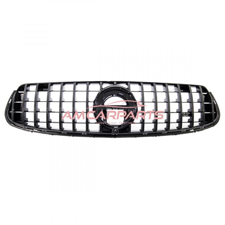 Upgrade Design Kühlergrill / Sportgrill für Mercedes GLC (X253) / GLC (C253) Facelift 19-22 Hochglanz schwarz