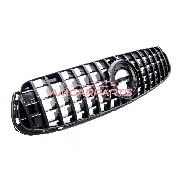Preview: Upgrade Design Kühlergrill / Sportgrill für Mercedes GLC (X253) / GLC (C253) Facelift 19-22 Hochglanz schwarz