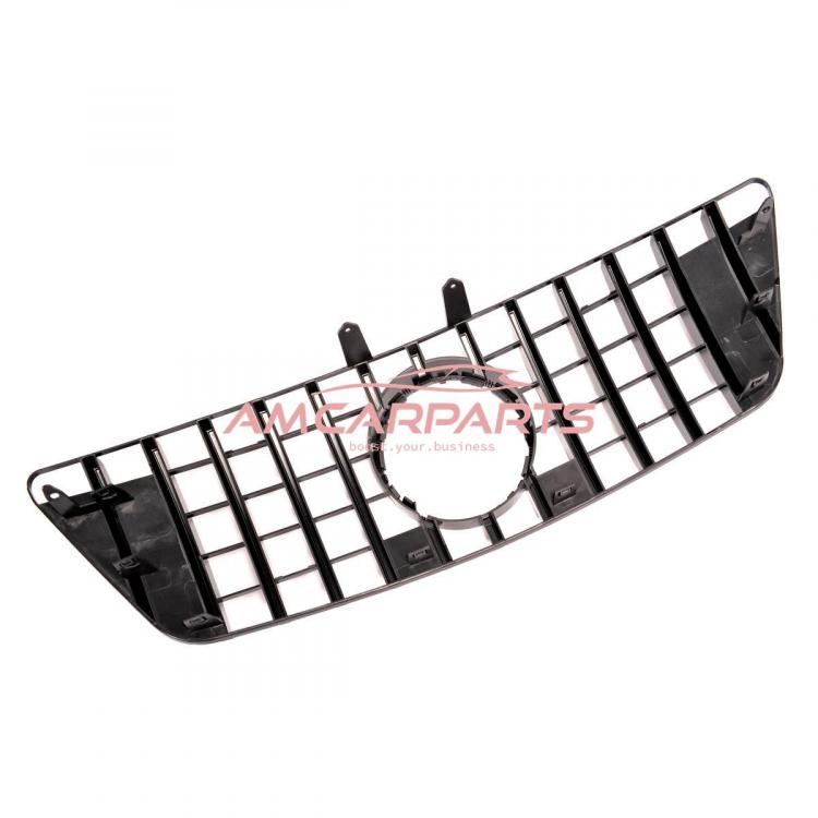 Upgrade Design Kühlergrill / Sportgrill für Mercedes ML-Klasse / M-Klasse W164 Facelift 08-11 Hochglanz schwarz / chrom