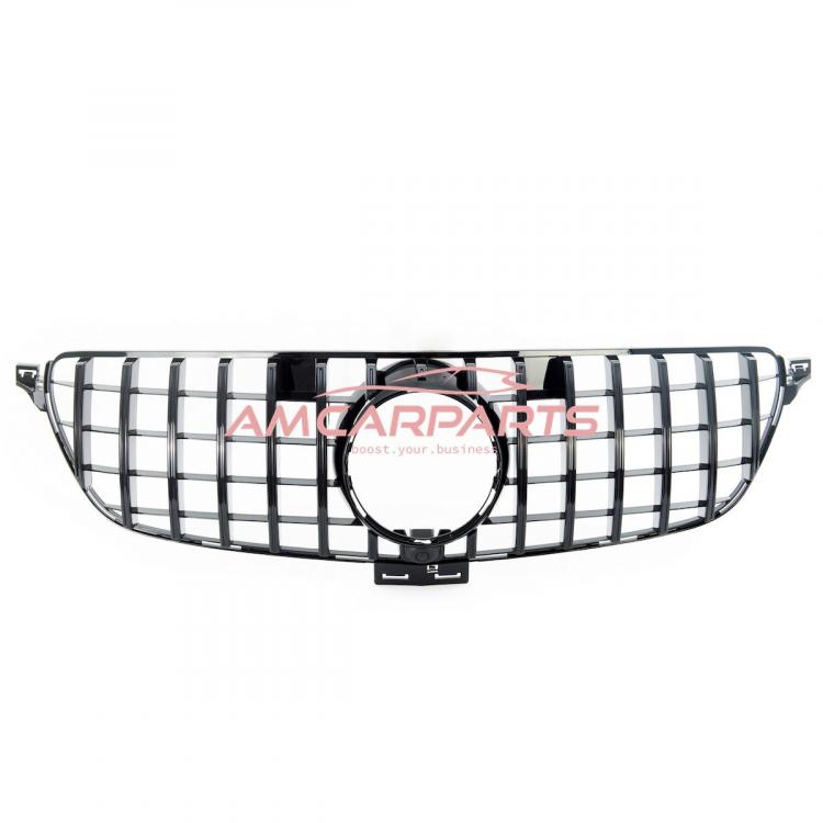 Upgrade Design Kühlergrill / Sportgrill für Mercedes GLE (W166) 15-18 Hochglanz schwarz