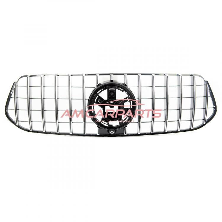 Upgrade Design Kühlergrill / Sportgrill passend für Mercedes Benz GLE W167 / C167 18+ Hochglanz schwarz / chrom