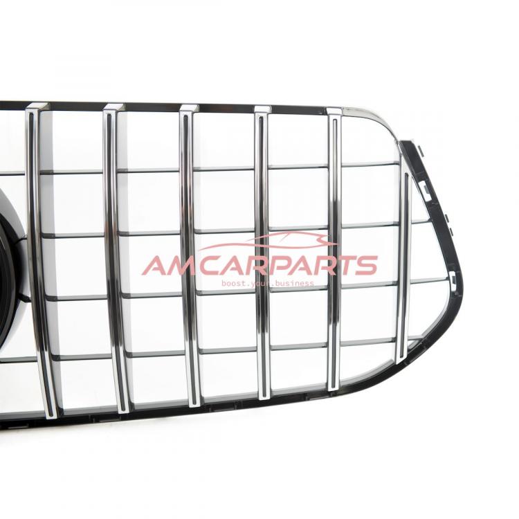 Upgrade Design Kühlergrill / Sportgrill passend für Mercedes Benz GLE W167 / C167 18+ Hochglanz schwarz / chrom