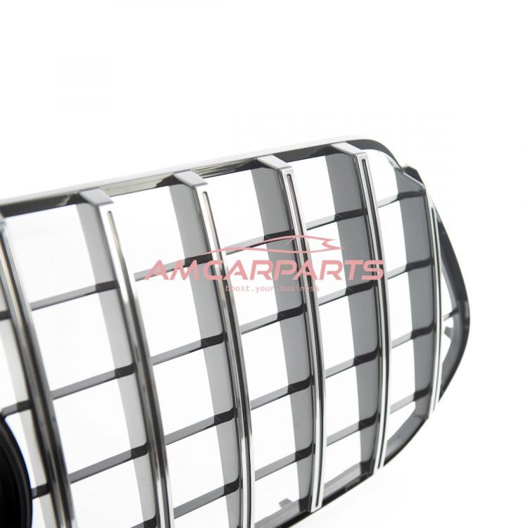 Upgrade Design Kühlergrill / Sportgrill passend für Mercedes Benz GLE W167 / C167 18+ Hochglanz schwarz / chrom