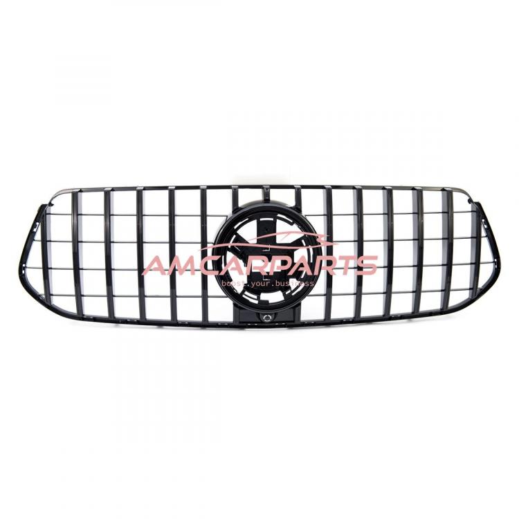 Upgrade Design Kühlergrill / Sportgrill passend für Mercedes Benz GLE W167 / C167 18+ Hochglanz schwarz