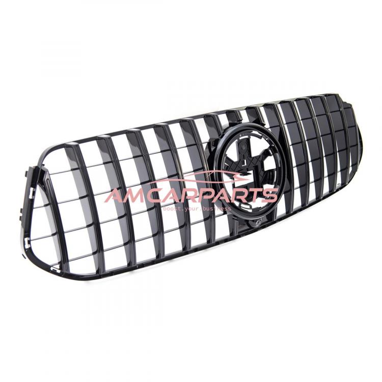Upgrade Design Kühlergrill / Sportgrill passend für Mercedes Benz GLE W167 / C167 18+ Hochglanz schwarz