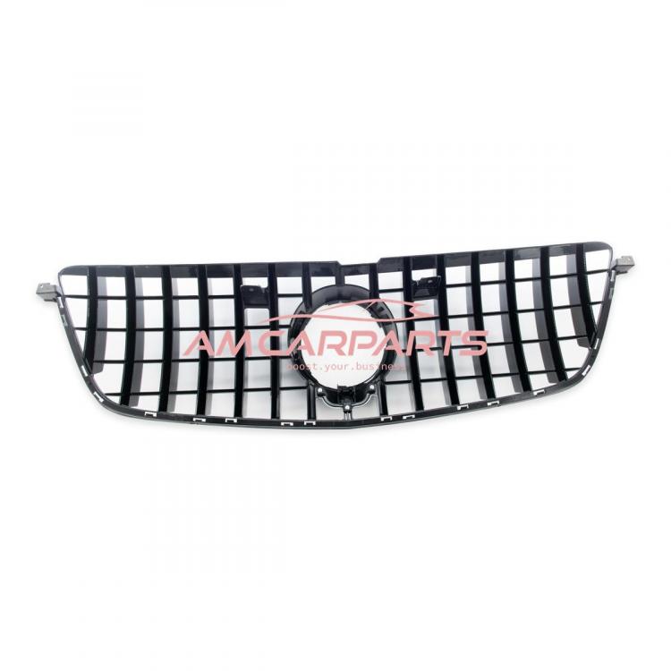 Upgrade Design Kühlergrill / Sportgrill für Mercedes GL-Klasse (X166) Vor-Facelift 12-15 Hochglanz schwarz / chrom