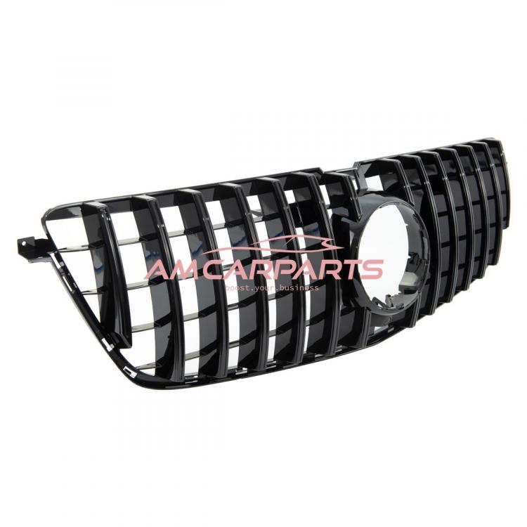 Preview: Upgrade Design Kühlergrill / Sportgrill für Mercedes GL-Klasse (X166) Vor-Facelift 12-15 Hochglanz schwarz