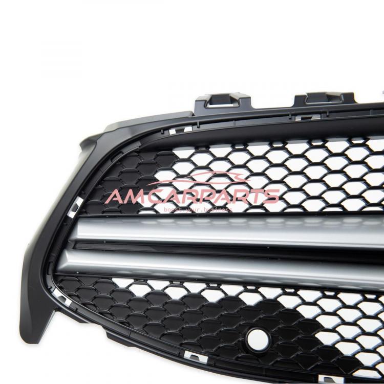 Upgrade Design Kühlergrill / Sportgrill passend für Mercedes Benz CLA C118 19+ Matt schwarz / Matt silber