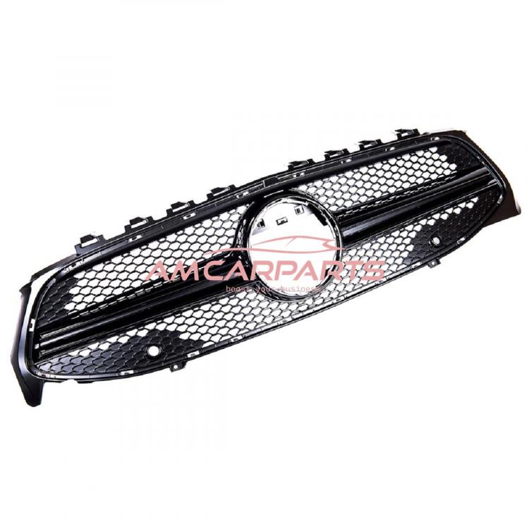 Upgrade Design Kühlergrill / Sportgrill passend für Mercedes Benz CLA C118 19+ Hochglanz schwarz
