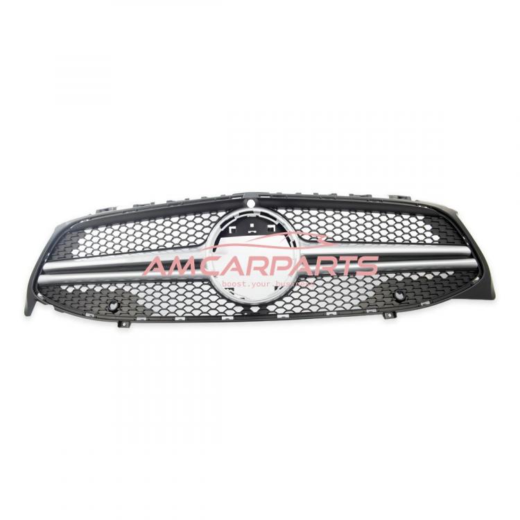 Upgrade Design Kühlergrill / Sportgrill passend für Mercedes Benz CLA C118 / X118 19+ Matt schwarz / Matt silber