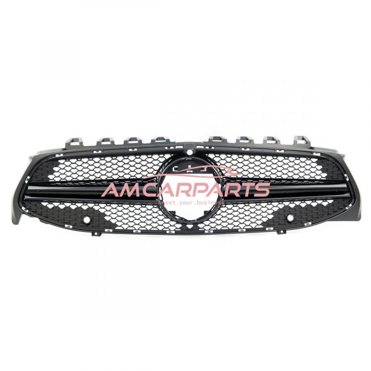 Upgrade Design Kühlergrill / Sportgrill passend für Mercedes Benz CLA C118 / X118 19+ Matt schwarz / Hochglanz schwarz