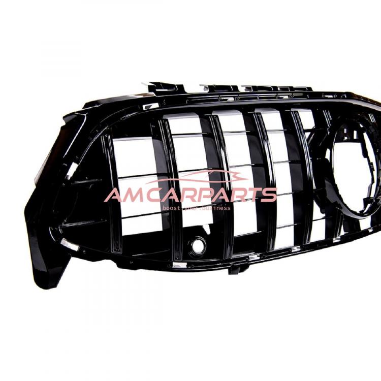 Preview: Upgrade Design Kühlergrill / Sportgrill passend für Mercedes Benz CLA C118 / X118 19+ Hochglanz schwarz