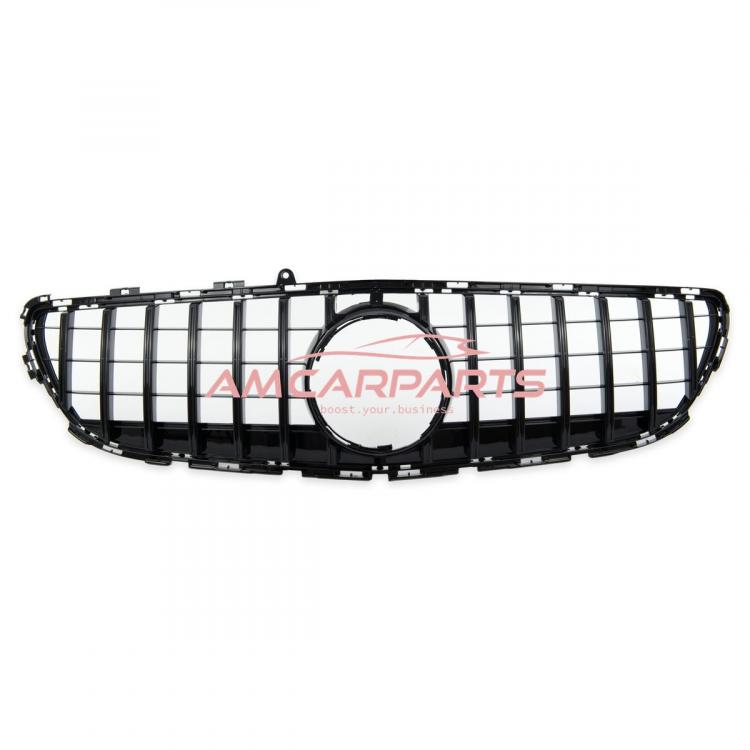 Preview: Upgrade Design Kühlergrill / Sportgrill für Mercedes Benz CLS (C218) Facelift 14-18 Hochglanz schwarz