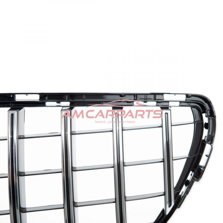 Upgrade Design Kühlergrill / Sportgrill für Mercedes Benz CLS (C218) Facelift 14-18 Hochglanz schwarz / chrom