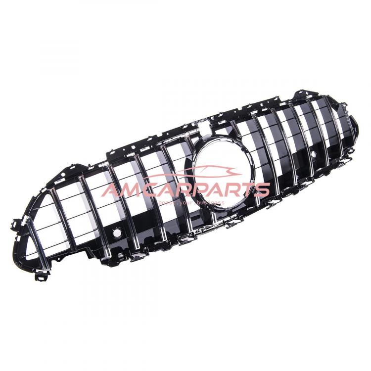 Preview: Upgrade Design Kühlergrill / Sportgrill für Mercedes CLS (C257) 18+ Hochglanz schwarz / chrom