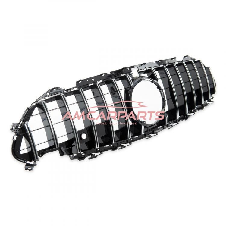 Upgrade Design Kühlergrill / Sportgrill für Mercedes CLS (C257) 18+ Hochglanz schwarz / chrom