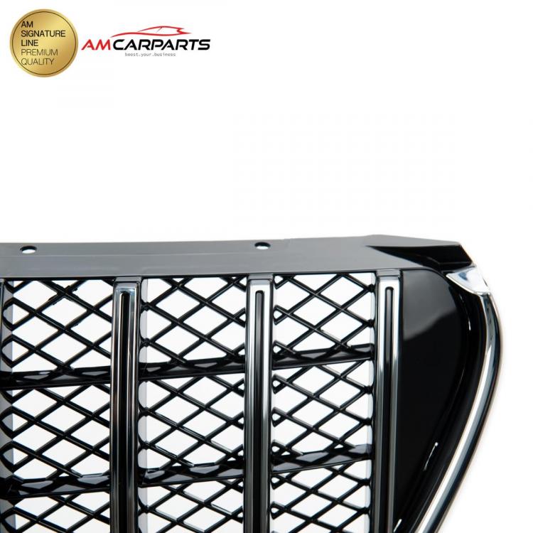 Preview: Upgrade Design Kühlergrill / Sportgrill für Mercedes V-Klasse / Vito W447 14-19 Hochglanz schwarz