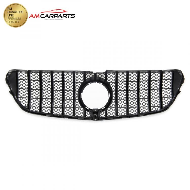 Upgrade Design Kühlergrill / Sportgrill für Mercedes V-Klasse / Vito W447 14-19 Hochglanz schwarz / chrom