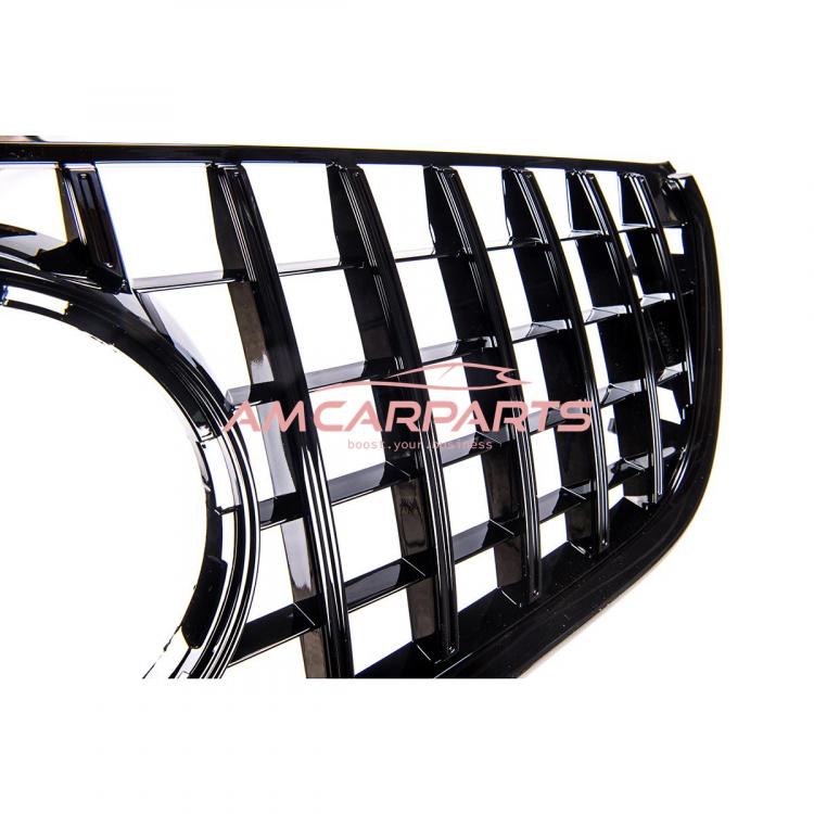 Preview: Upgrade Design Kühlergrill / Sportgrill für Mercedes V-Klasse / Vito W447 Vor-Facelift 14-19 Hochglanz schwarz