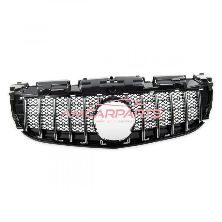 Upgrade Design Kühlergrill / Sportgrill passend für Mercedes Benz SLC R172 Facelift 16-20 Hochglanz schwarz / chrom
