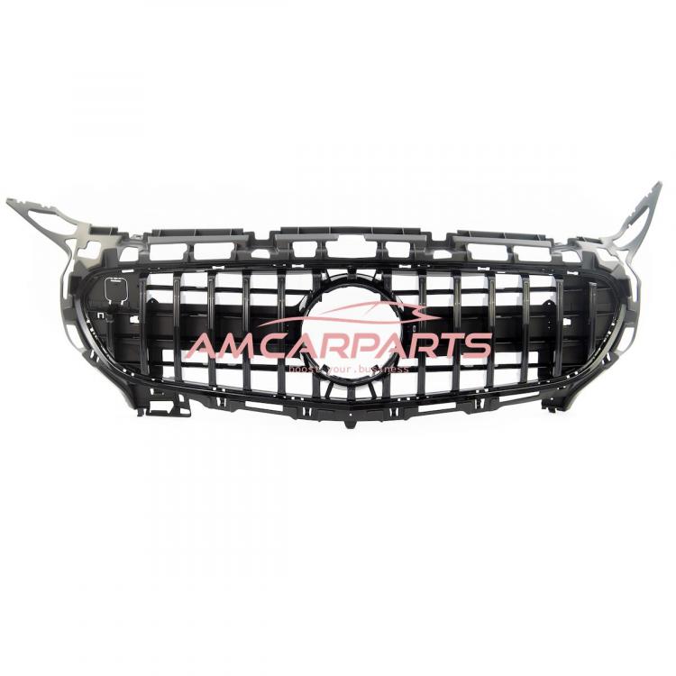 Preview: Upgrade Design Kühlergrill / Sportgrill für Mercedes GT (C190) 15-17 Hochglanz schwarz