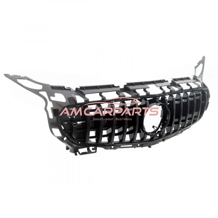 Preview: Upgrade Design Kühlergrill / Sportgrill für Mercedes GT (C190) 15-17 Hochglanz schwarz