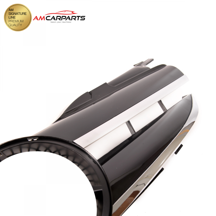 Preview: Upgrade Design Kühlergrill / Sportgrill passend für Mercedes Benz SLK R170 96-04 Hochglanz schwarz / chrom