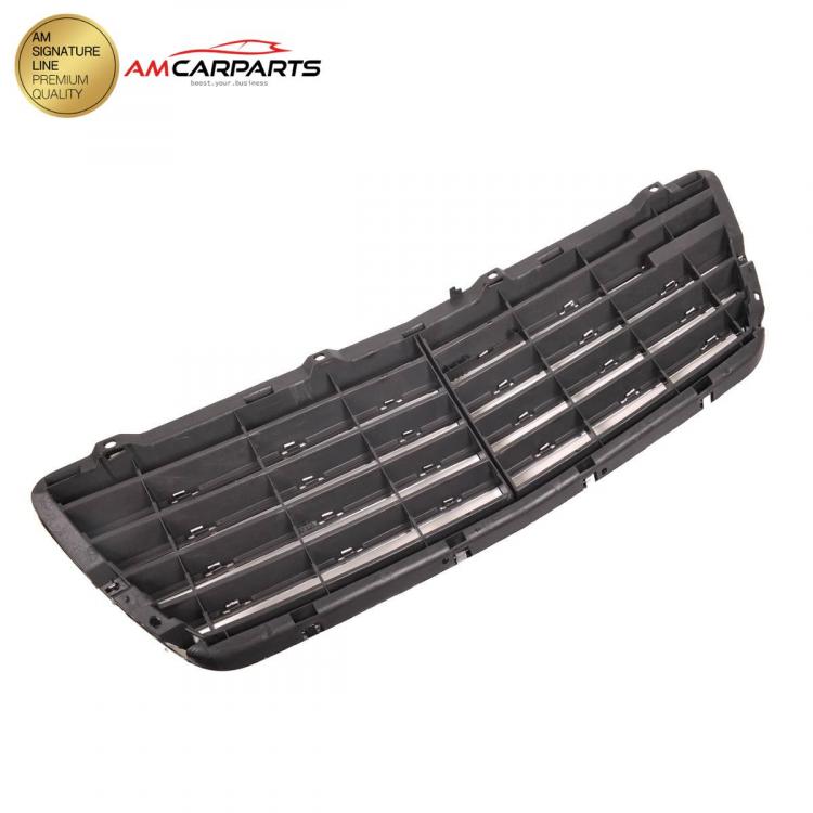 Upgrade Design Kühlergrill / Sportgrill für Mercedes Benz E-Klasse W210 / S210 Facelift 99-02 Hochglanz schwarz / chrom