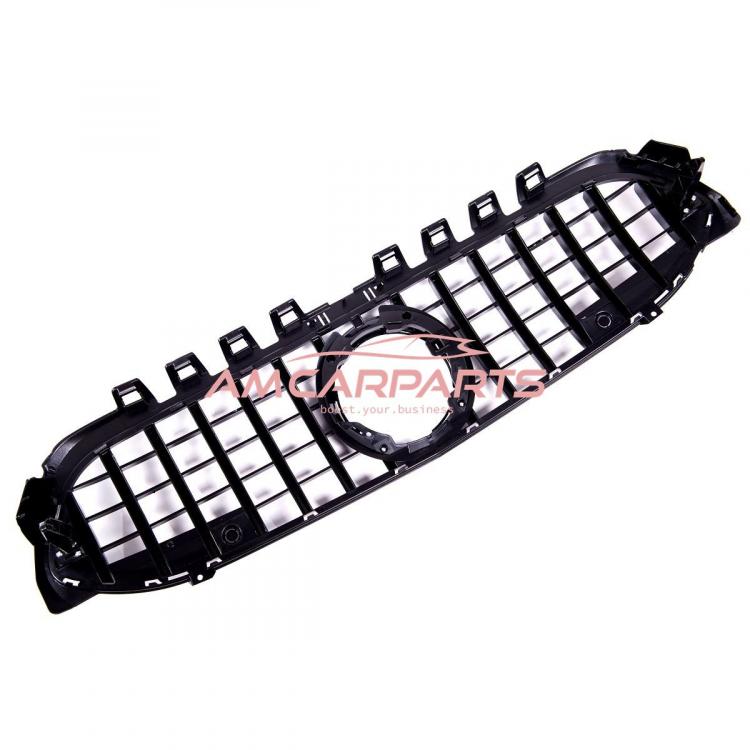 Upgrade Design Kühlergrill / Sportgrill passend für Mercedes Benz A-Klasse V177 / W177 18-22 Hochglanz schwarz / chrom