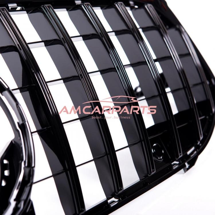 Preview: Upgrade Design Kühlergrill / Sportgrill passend für Mercedes Benz A-Klasse V177 / W177 18-22 Hochglanz schwarz