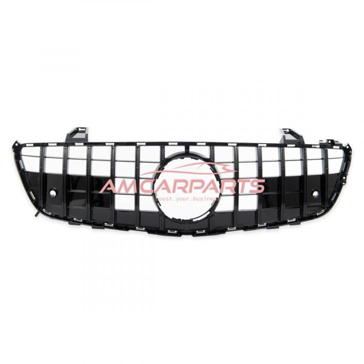 Upgrade Design Kühlergrill / Sportgrill für Mercedes SL (R231) Vor-Facelift 12-15 Hochglanz schwarz