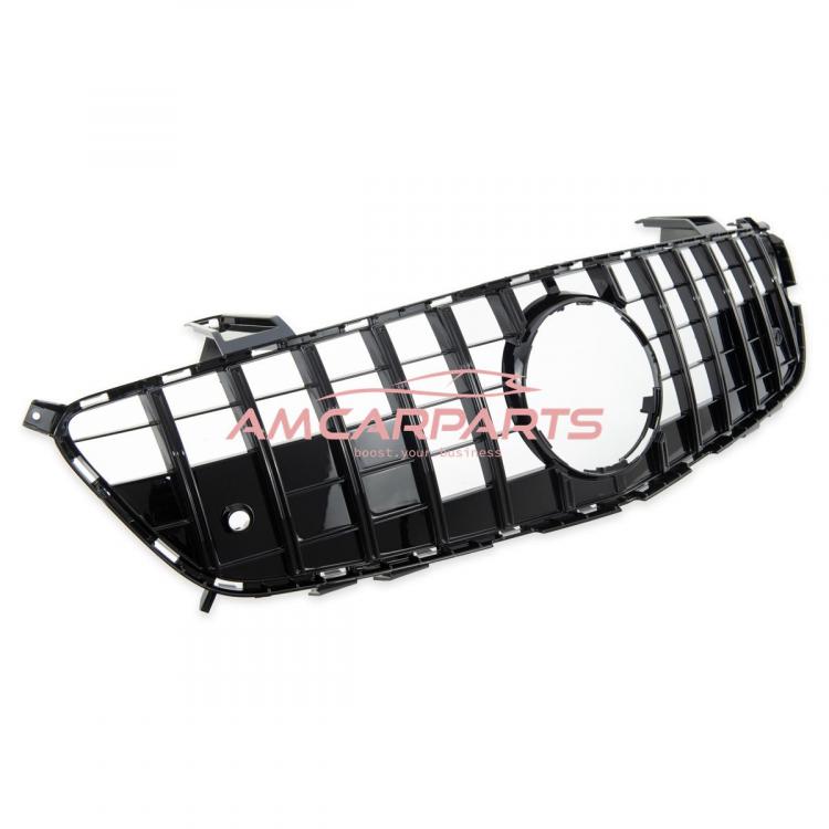 Preview: Upgrade Design Kühlergrill / Sportgrill für Mercedes SL (R231) Vor-Facelift 12-15 Hochglanz schwarz