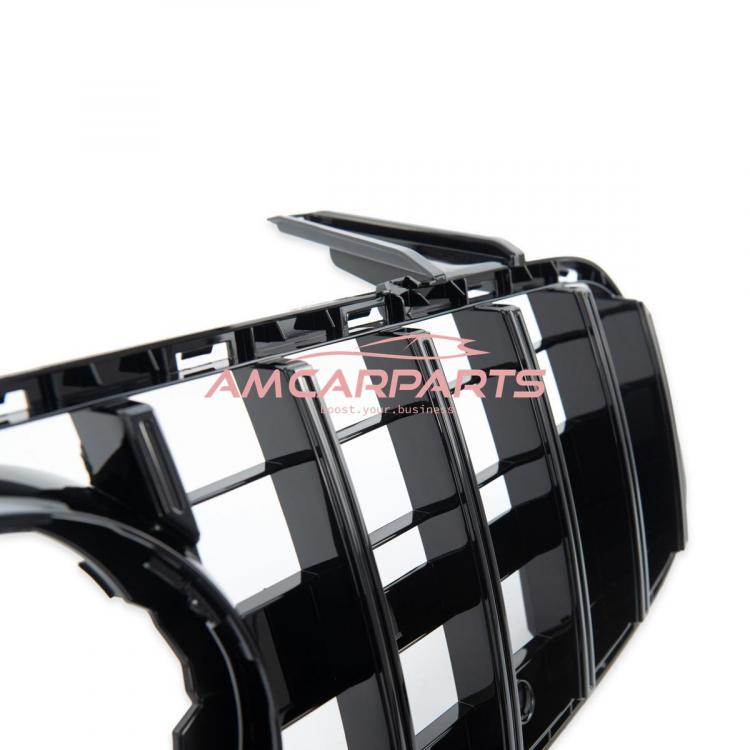 Preview: Upgrade Design Kühlergrill / Sportgrill für Mercedes SL (R231) Facelift 15+ Hochglanz schwarz