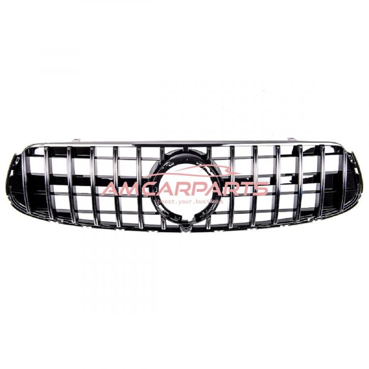 Preview: Upgrade Design Kühlergrill / Sportgrill für Mercedes GLC (X253) / GLC (C253) Facelift 19-22 chrom