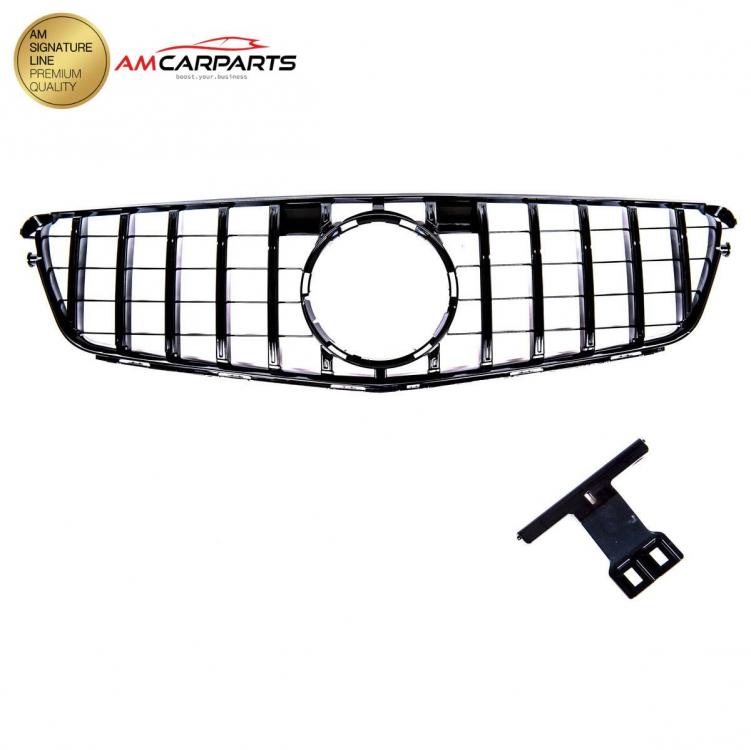 Preview: Upgrade Design Kühlergrill / Sportgrill für Mercedes C-Klasse (W204) / C-Klasse (S204) / C-Klasse (C204) 07-15 Hochglanz schwarz