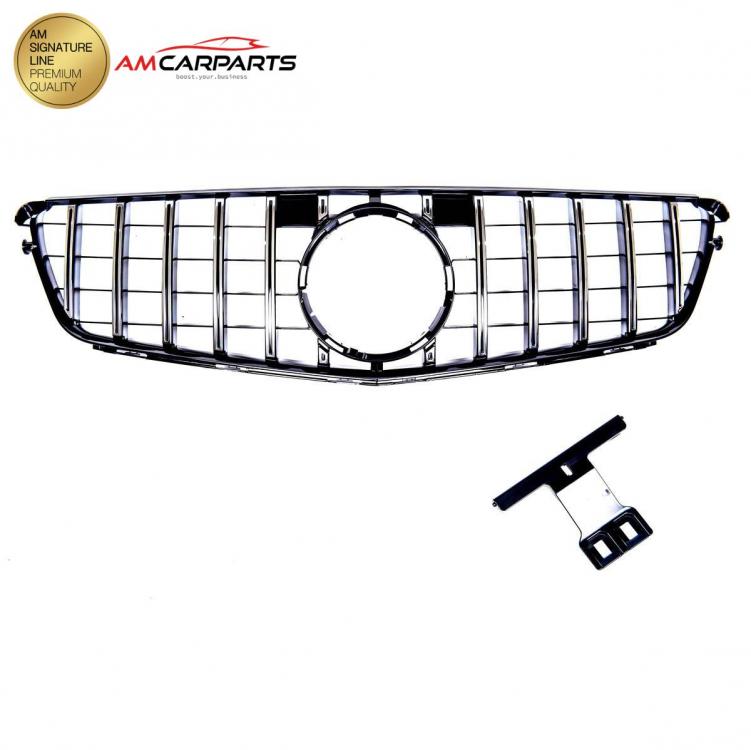 Preview: Upgrade Design Kühlergrill / Sportgrill für Mercedes C-Klasse (W204) / C-Klasse (S204) / C-Klasse (C204) 07-15 Hochglanz schwarz / chrom