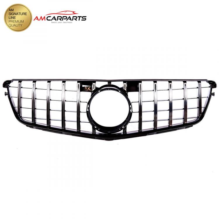 Preview: Upgrade Design Kühlergrill / Sportgrill für Mercedes C-Klasse (W204) / C-Klasse (S204) / C-Klasse (C204) 07-15 Hochglanz schwarz / chrom